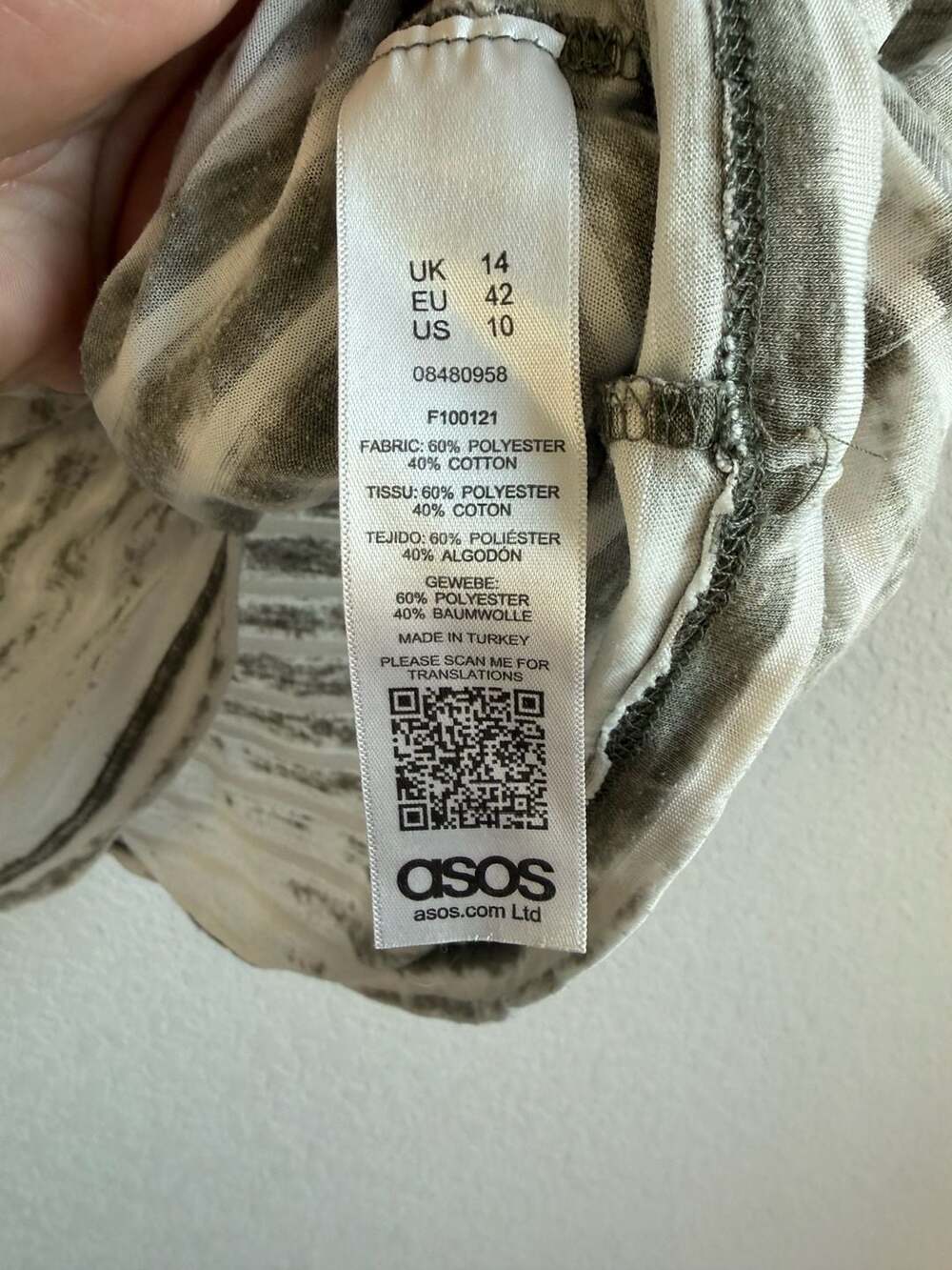 ASOS Striped Raglan Sleeve T-Shirt - Picture 5 of 5